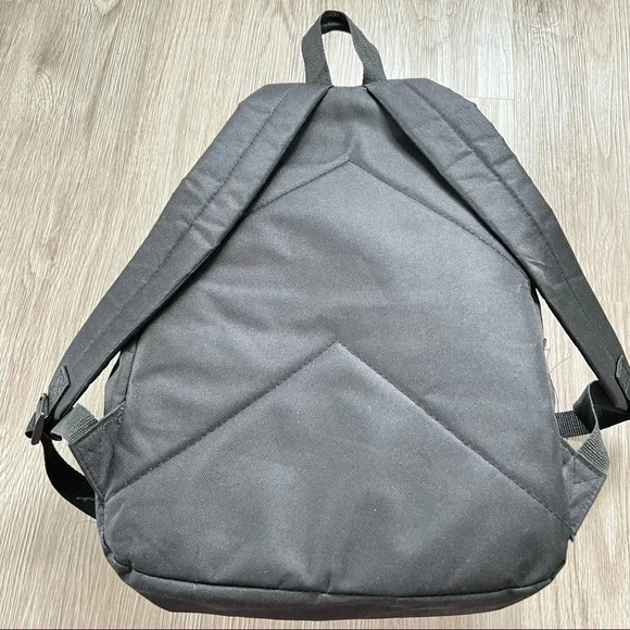 BACKPACK SMILEY  FACE BLACK GOLD LOVE IT - Picture 3 of 12